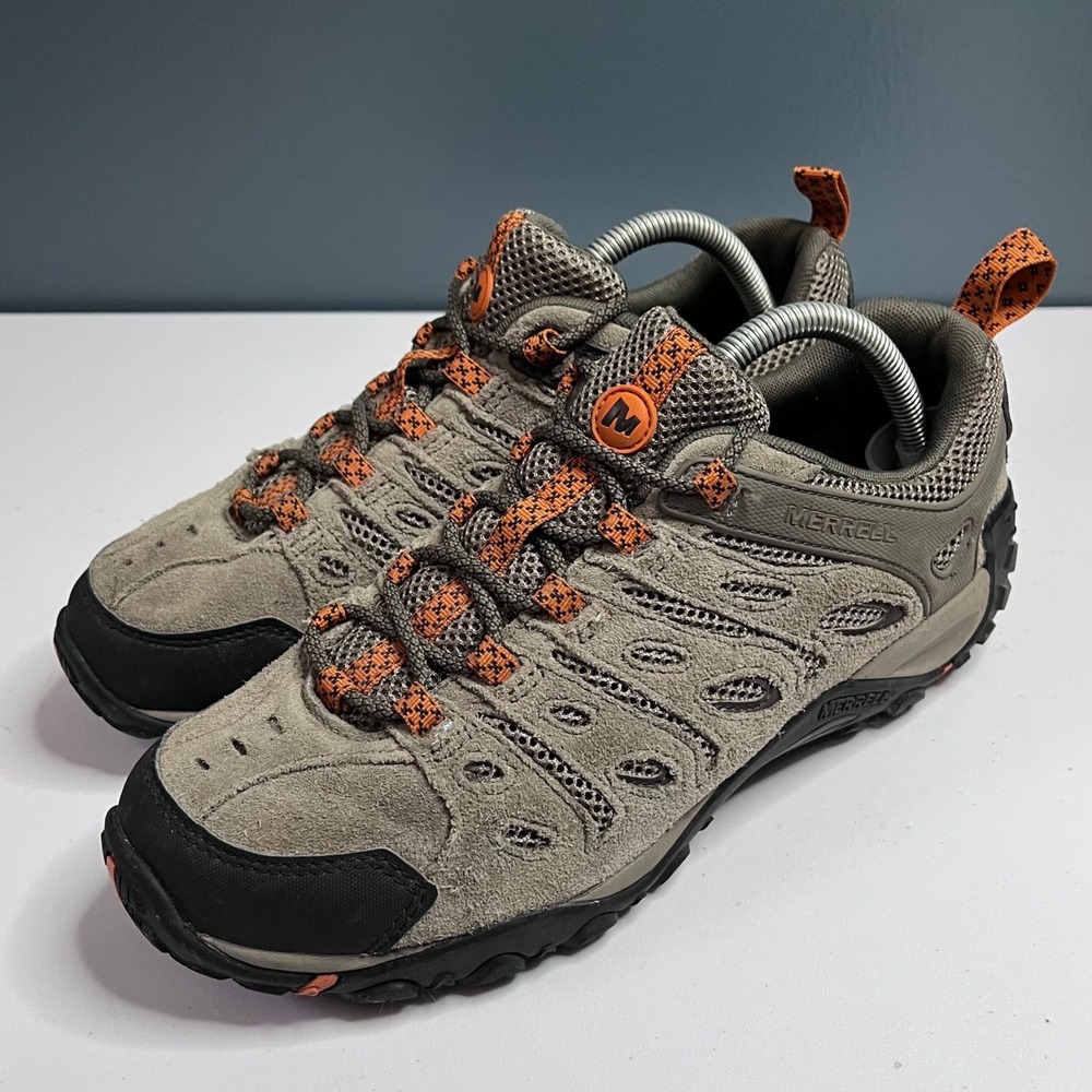 Merrell Moab 2 Vent Mens Hiking Shoes Beluga Orange Suede Mesh J500057 Size 9